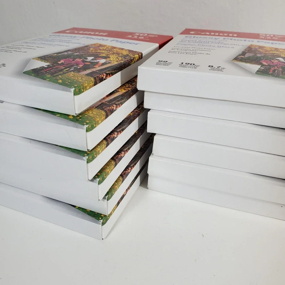 Canon 4x6 Glossy Photo Paper 12 Pack x 50 Everyday Photo Paper New Sealed GP401